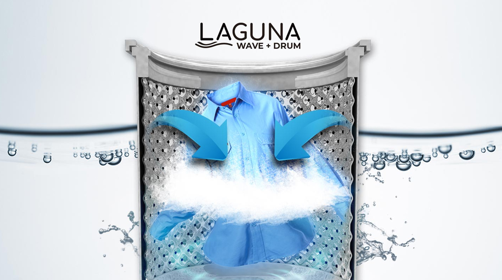 Teknologi pencucian - Mesin Cuci Top Loading 1 Tabung Polytron 8 kg PAW 8028Y