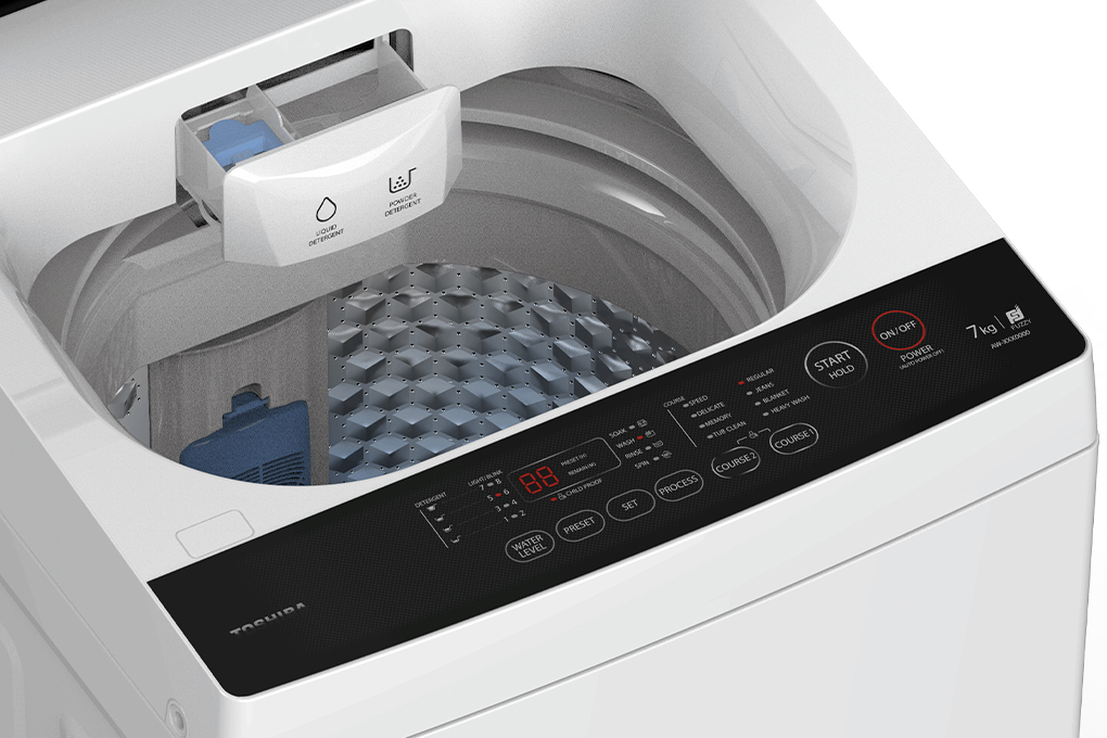 Mesin Cuci Top Loading 1 Tabung Toshiba 7 KG AW-M801AN(WK)