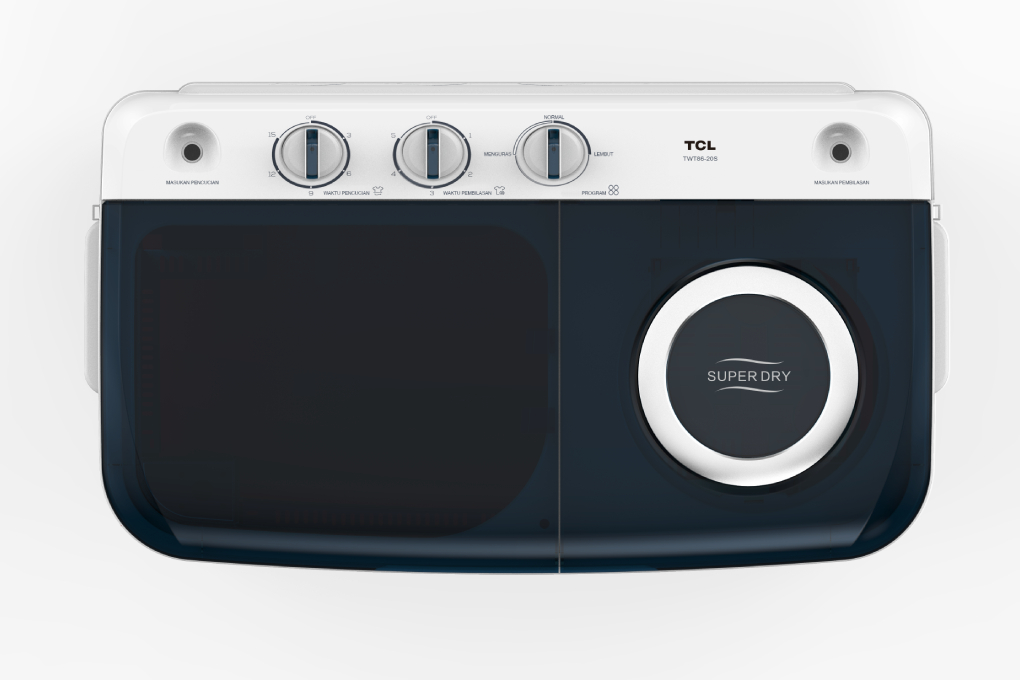 Mesin Cuci Twin Tub TCL 9 Kg TWT96-20S 4