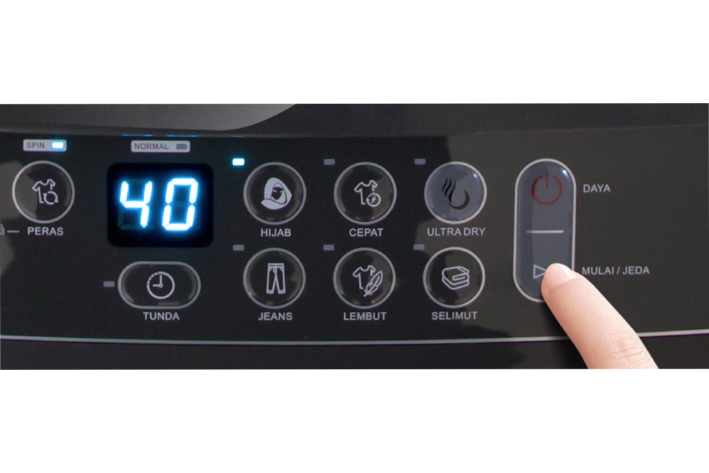 Mesin Cuci Top Loading Polytron 8 Kg PAW 8029TY 4