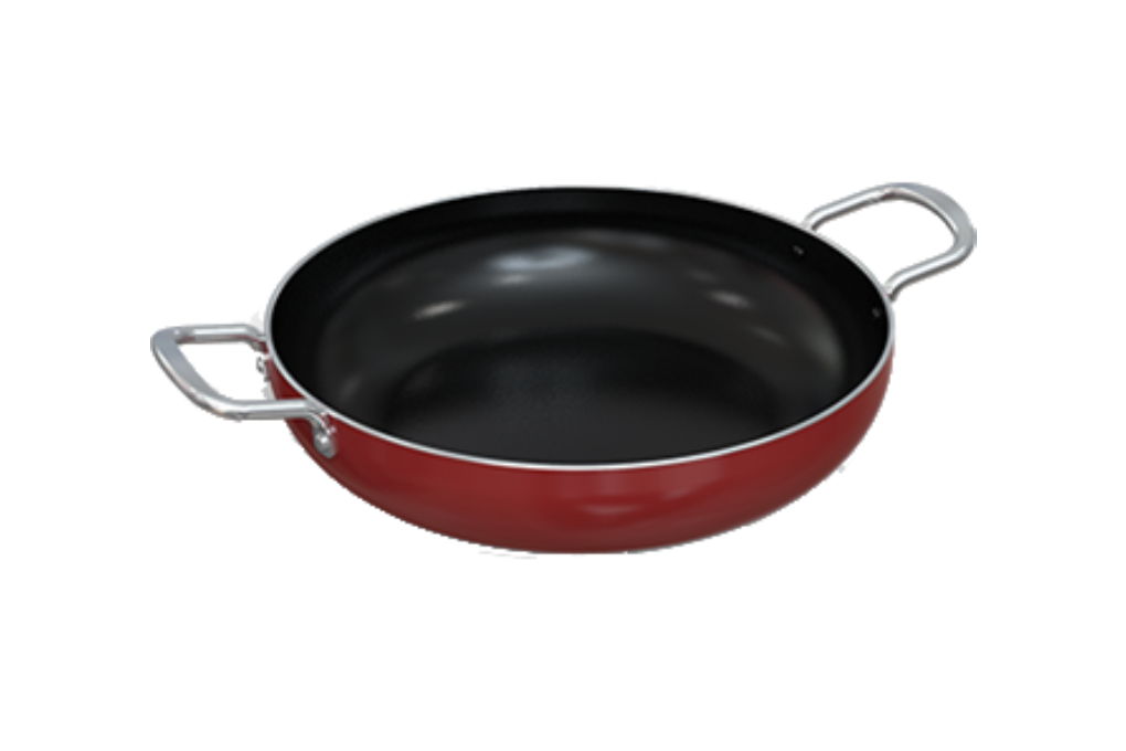 Fry Pan Aluminium Anti Lengket Sunhouse 24 cm CT24R2 2