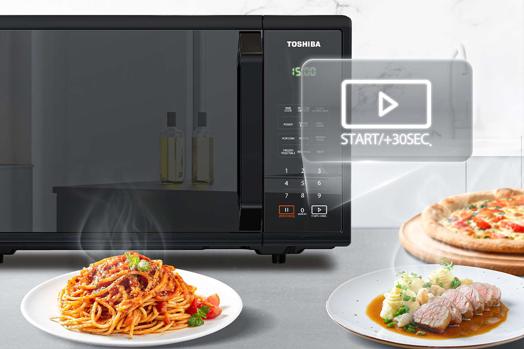 Microwave dengan Pemanggang Toshiba MM-EG24P(BM) 24L