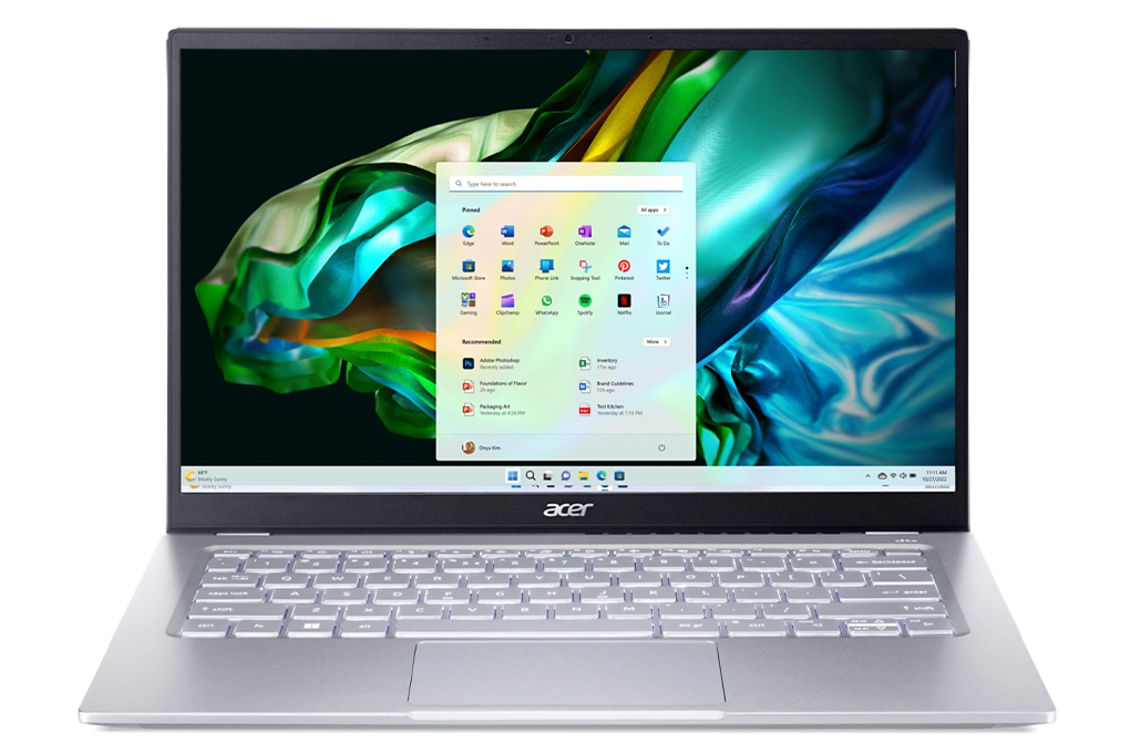 Laptop Acer Swift Go Ultrathin Ryzen 5-7530U/16GB/512GB SSD/Win11 (SFG14-41-R72E) PURE SILVER