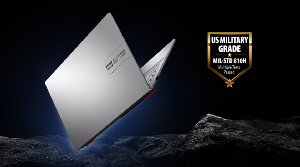 Sertifikasi MIL-STD 810H - Laptop Asus Vivobook Go 14 Ryzen3-7320U/8GB/512GB/OPI/Win11 (E1404FA-FHD352) SILVER Sertifikasi MIL-STD 810H - Laptop Asus Vivobook Go 14 Ryzen3-7320U/8GB/512GB/OPI/Win11 (E1404FA-FHD352) SILVER