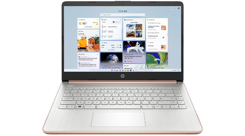 Layar - Laptop HP 14s-fq1136AU_16 Ryzen 5-5500U/8GB+8GB/512GB (8G1D1PA#AR6_16) Gold