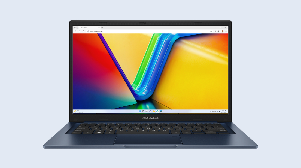 Desain - Laptop Asus Vivobook 14 i3-1215U/8GB/256GB/OPI/Win11 (A1404ZA-IPS321) Quiet Blue