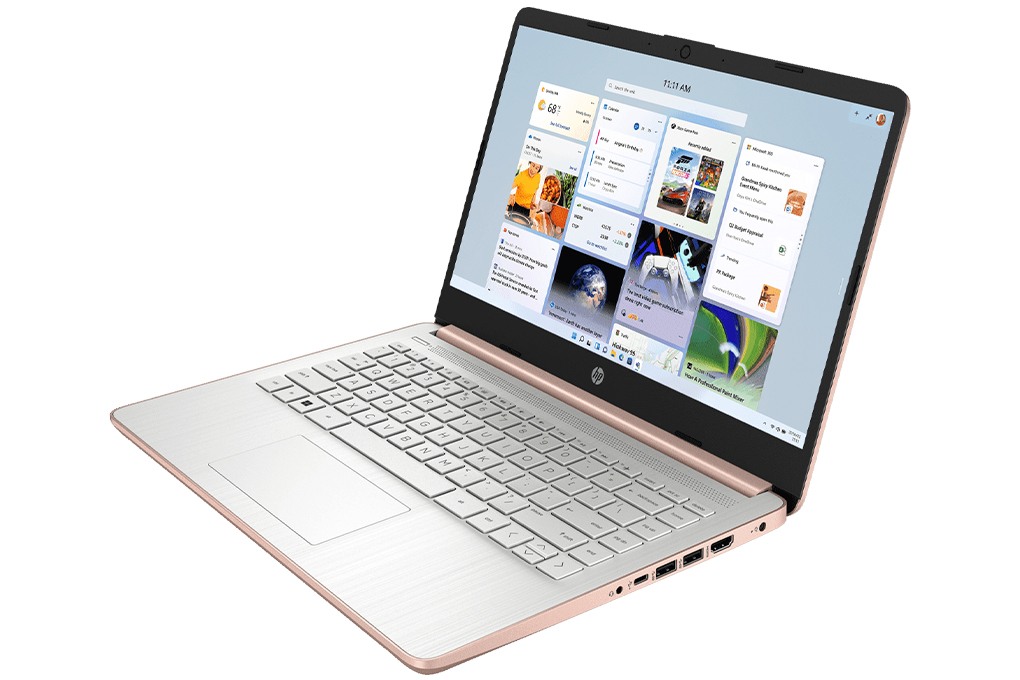 Laptop HP Notebook 14S FQ1136AU AMD Ryzen 5-5500U/8GB/512GB/Win 11(8G1D1PA#AR6) GOLD