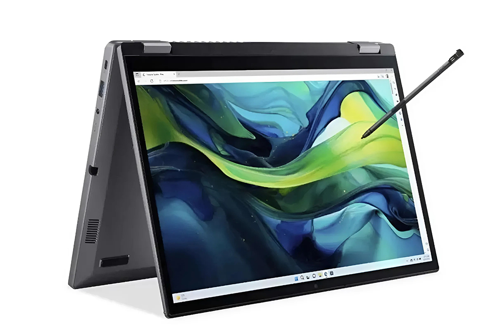 Laptop Acer Aspire Spin 14 Intel Core 3-100U/16GB/512GB/OHS/W11 (ASP14-51MTN-351C) Grey