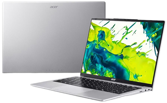 Laptop Acer Aspire Lite 14 Intel Core 3-N355/8GB/256GB/M365/Win11 (AL14-32P-37SA) Silver