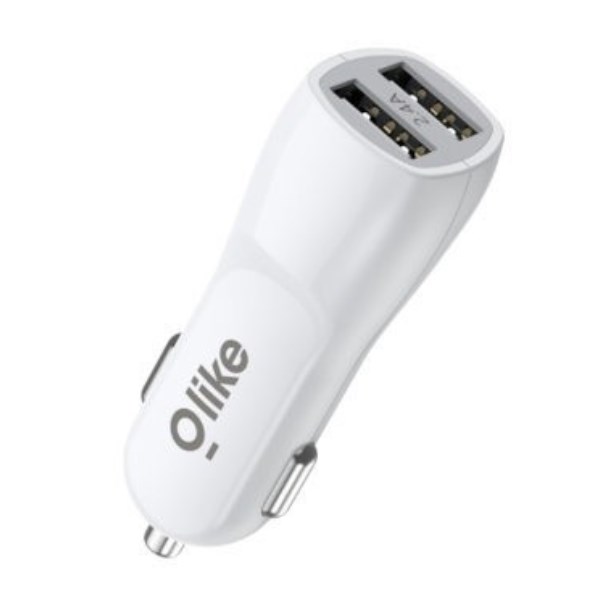 Car Charger Dual Port 12W Olike R1 WHITE