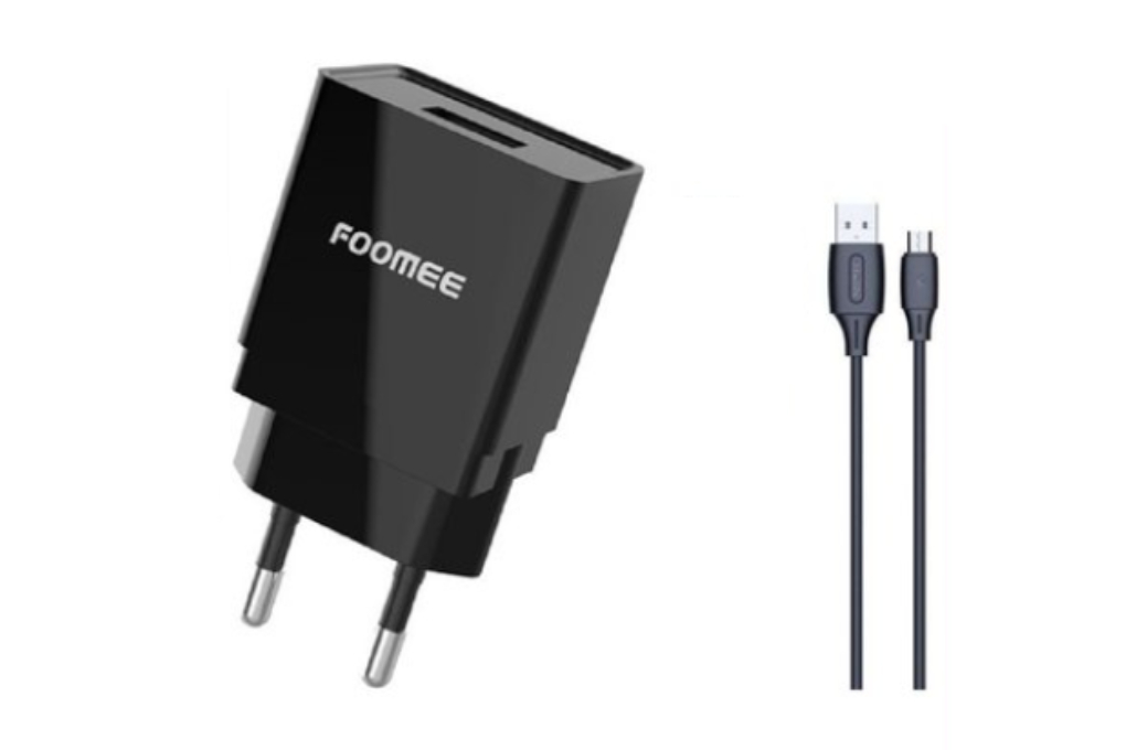 Charger Micro 7.5W 1m Foomee CC27s BLACK 2