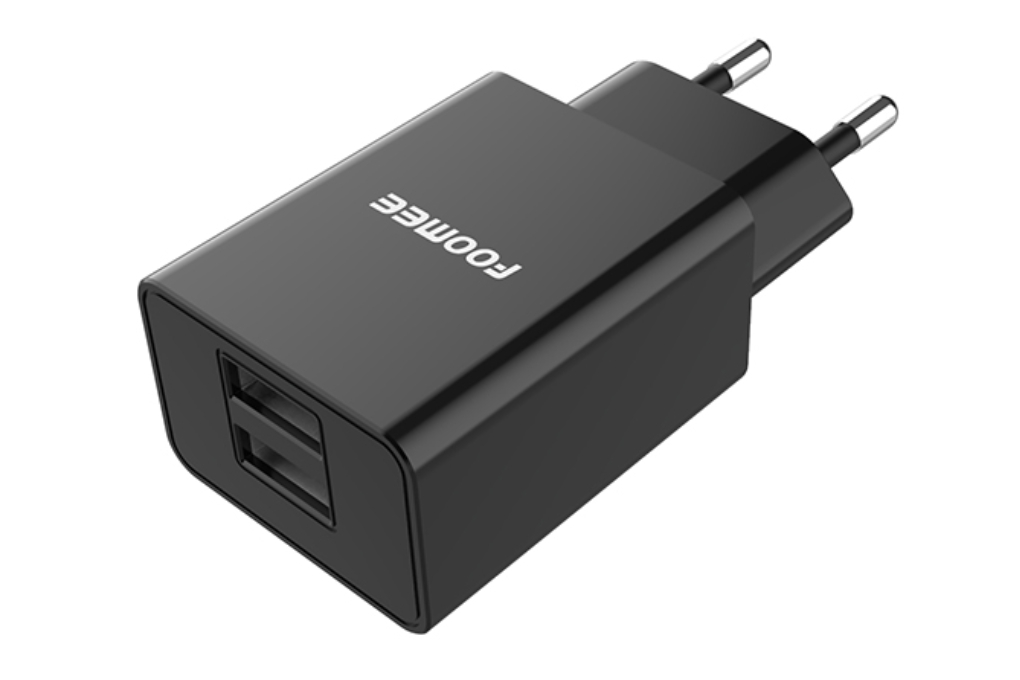 Adaptor 2 Port 10.5W Foomee CC26 BLACK