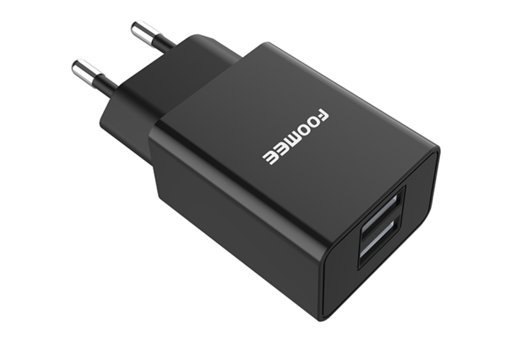 Adaptor 2 Port 10.5W Foomee CC26 BLACK 2