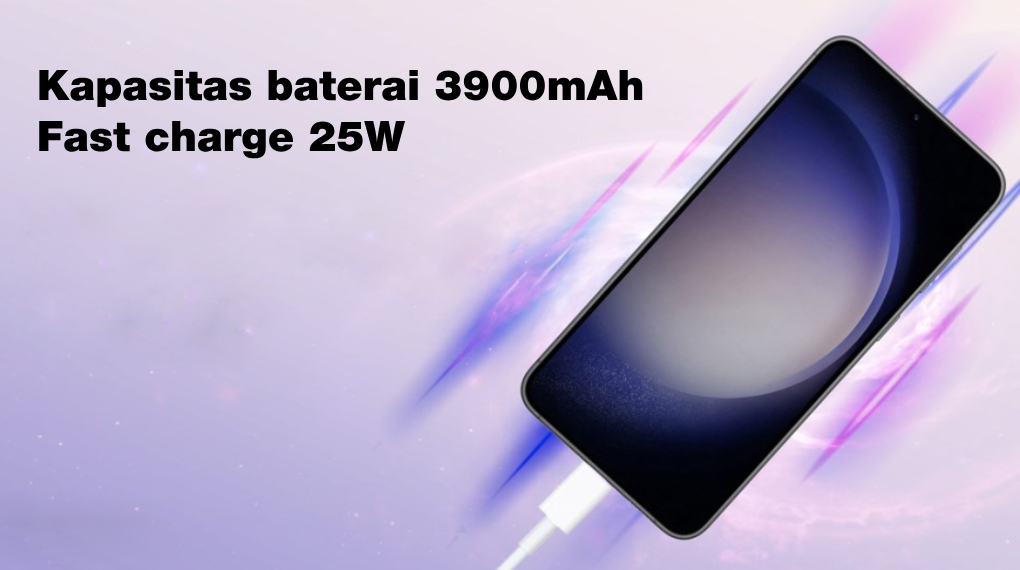 Smartphone Samsung Galaxy S23 8GB/256GB PHANTOM BLACK - Baterai