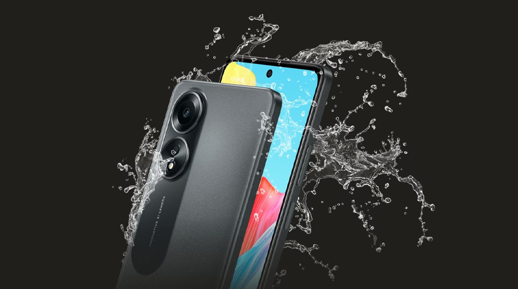 Teknologi tahan air dan debu - Smartphone Oppo A58 CPH2577 6GB/128GB Teknologi tahan air dan debu - Smartphone Oppo A58 CPH2577 6GB/128GB