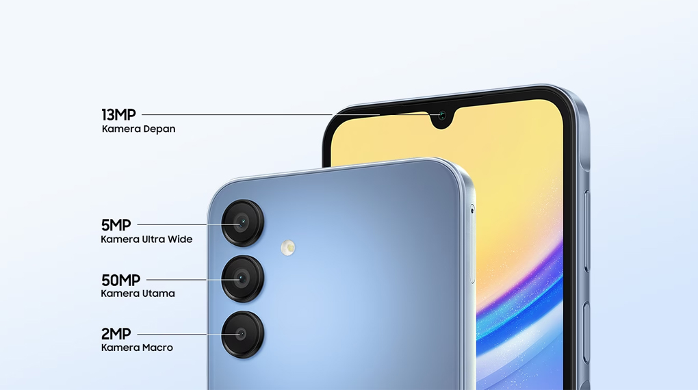 Kamera - Smartphone Samsung Galaxy A15 5G 8GB/256GB BLUE Kamera - Smartphone Samsung Galaxy A15 5G 8GB/256GB BLUE