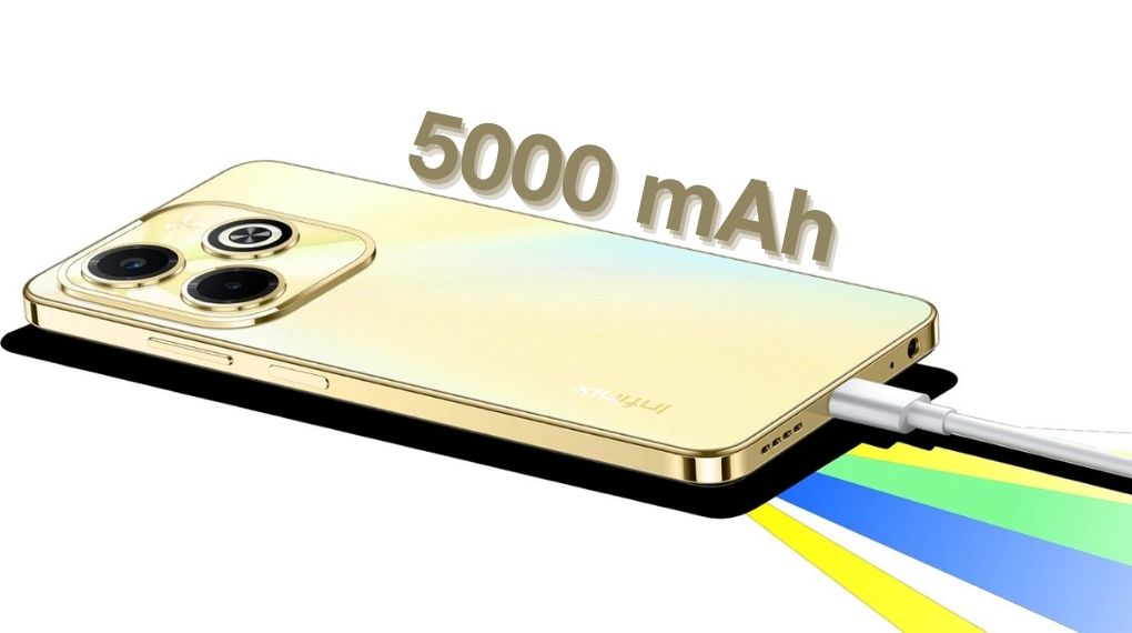 Smartphone Infinix Hot 40i 8GB256GB STARLIT BLACK - Baterai