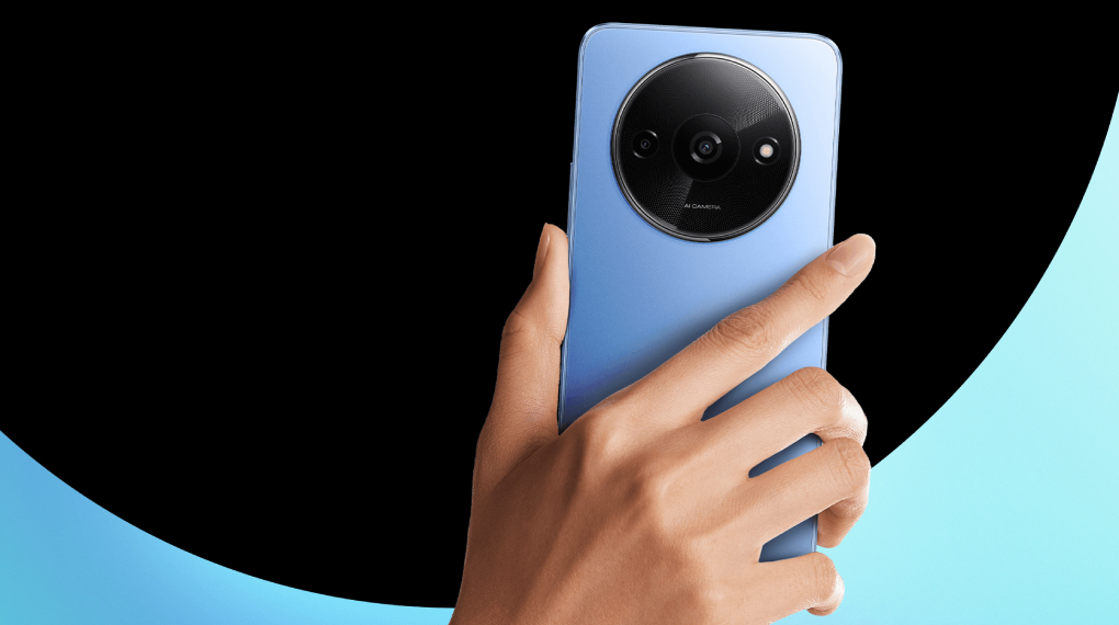 Desain ringan - Smartphone Redmi A3 4GB/128GB MIDNIGHT BLACK