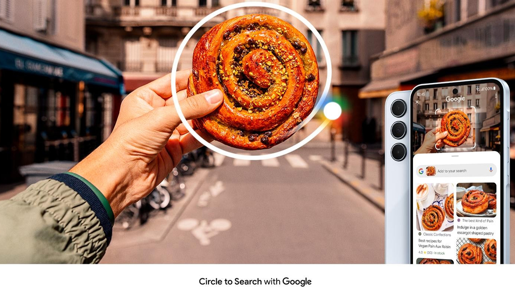 Fitur Circle To Search - Smartphone Samsung Galaxy A35 5G 8GB/256GB ICE BLUE Fitur Circle To Search - Smartphone Samsung Galaxy A35 5G 8GB/256GB ICE BLUE