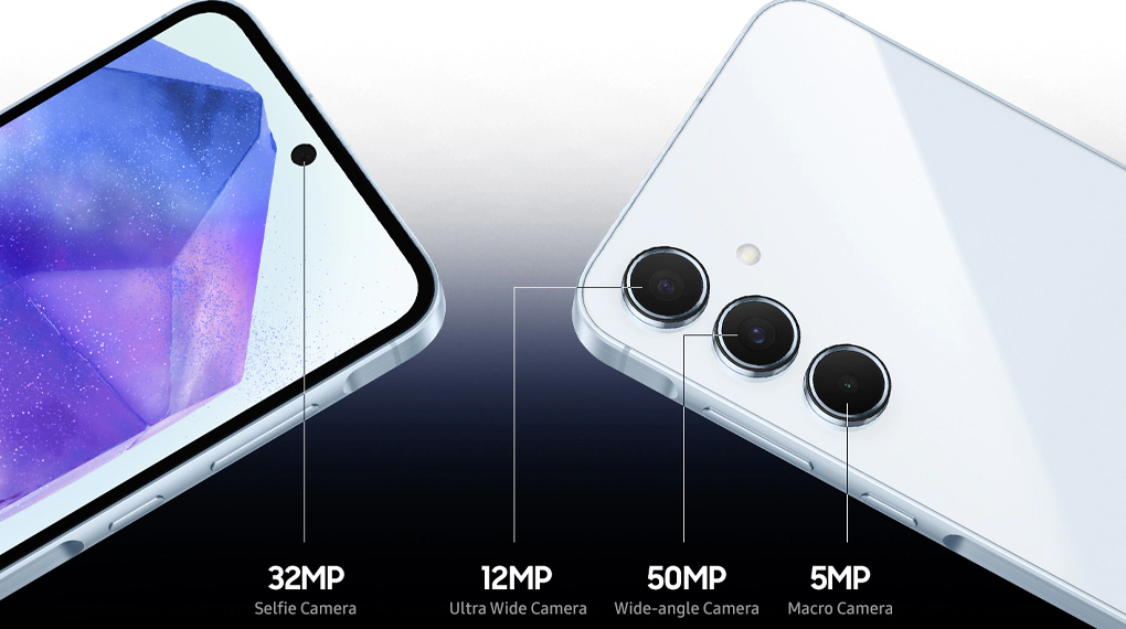 Kamera - Smartphone Samsung Galaxy A55 5G 8GB/256GB ICE BLUE