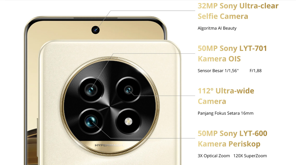 Kamera - Smartphone Realme 13 Pro+ 12GB/512GB Kamera - Smartphone Realme 13 Pro+ 12GB/512GB