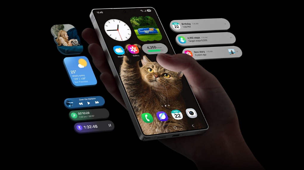 Antarmuka One UI 7 Modern - Smartphone Samsung Galaxy S25 Ultra 5G 12GB/512GB TITANIUM WHITE SILVER