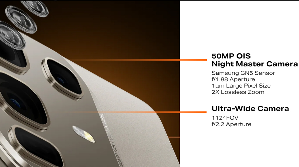 Kamera - Smartphone Infinix Note 50 Pro 4G 8GB/256GB Kamera - Smartphone Infinix Note 50 Pro 4G 8GB/256GB