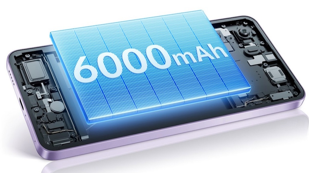 Baterai 6000 mAh - Smartphone Vivo Y400 4G 8GB/128GB