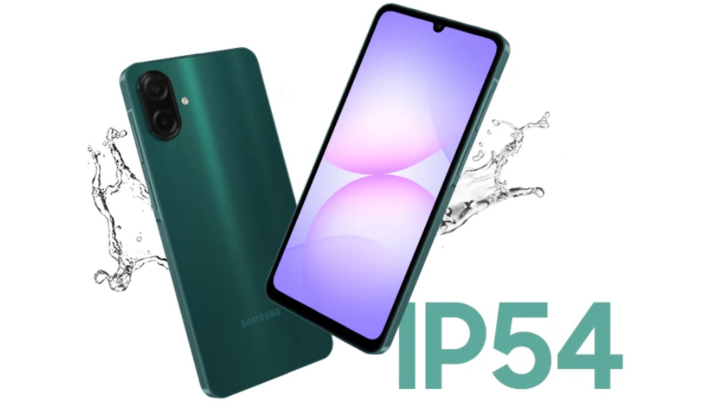 Desain Sesuai Sertifikasi IP54 - Smartphone Samsung Galaxy A07 4G 4GB/128GB Desain Sesuai Sertifikasi IP54 - Smartphone Samsung Galaxy A07 4G 4GB/128GB
