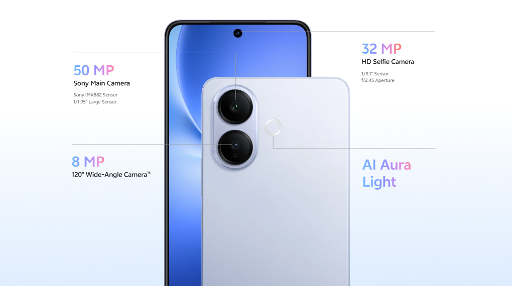 Kamera - Smartphone Vivo V60 Lite 4G 8GB/256GB Kamera - Smartphone Vivo V60 Lite 4G 8GB/256GB