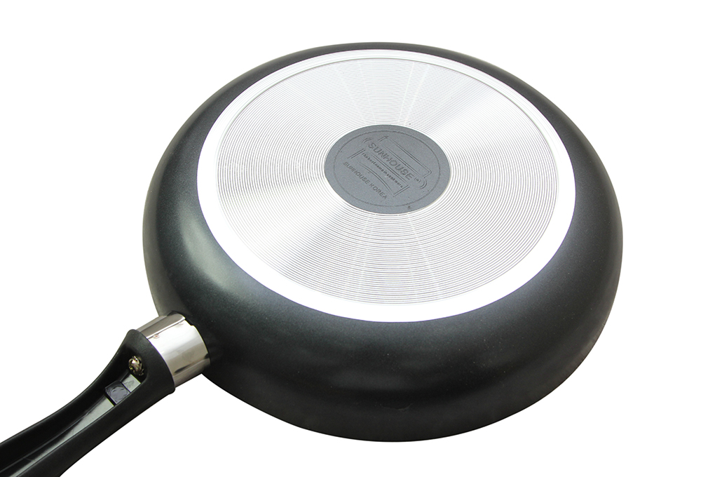 Fry Pan Aluminium Anti Lengket Sunhouse 24 cm CT24