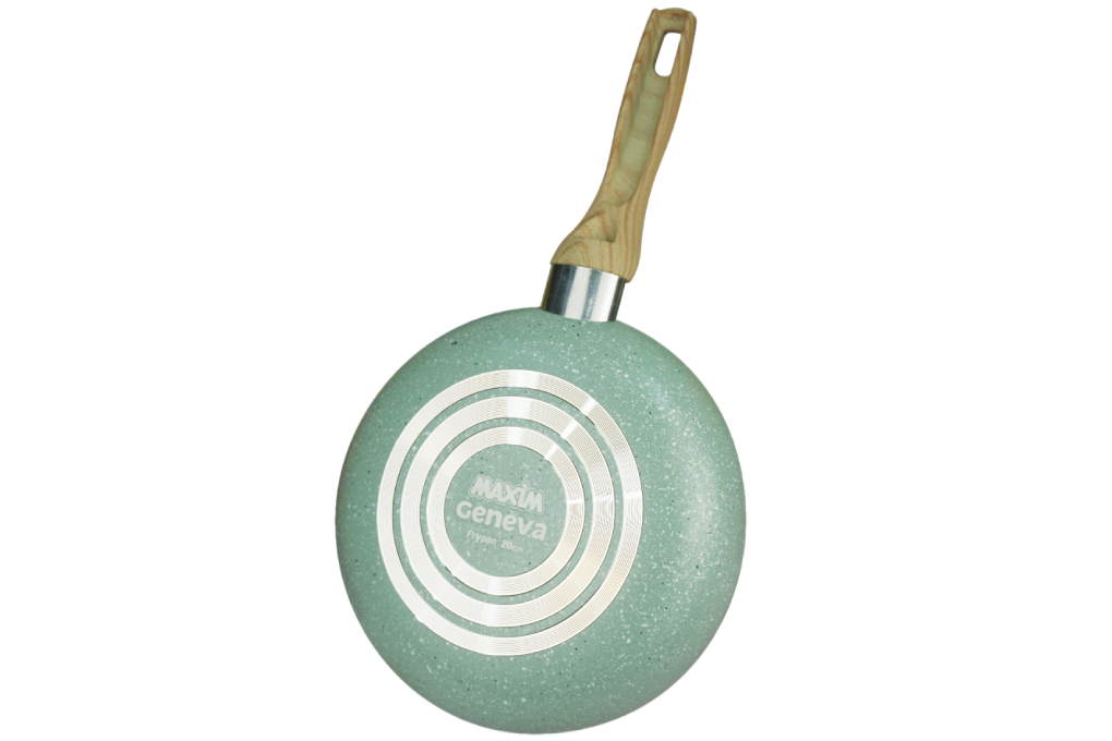 Deep Wok Alumunium Anti Lengket Maxim Geneva 24cm Green