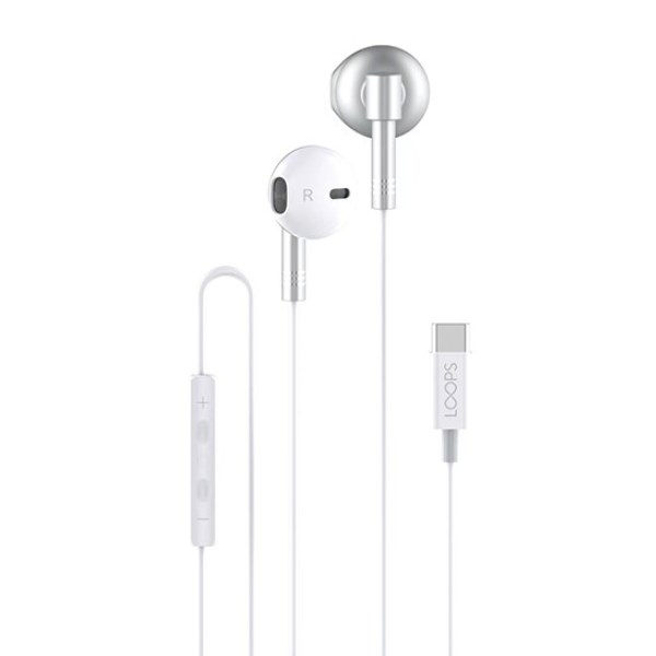Earphone Berkabel Type C Loops W10 WHITE