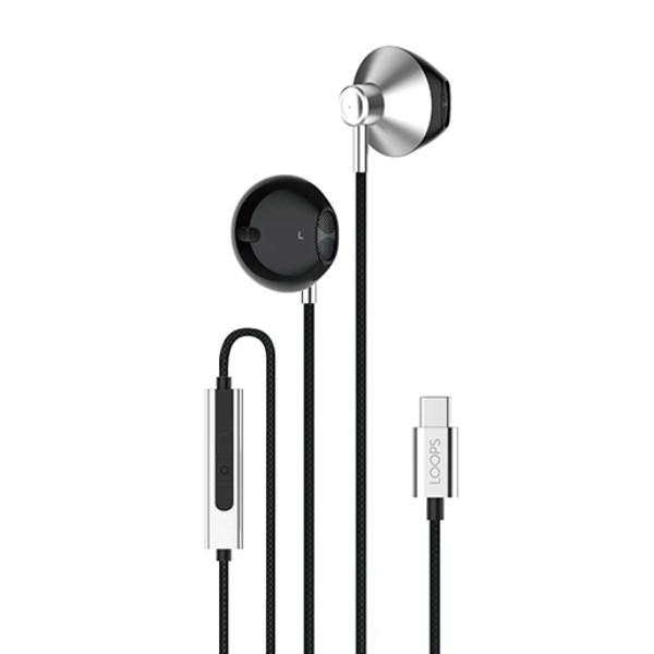 Earphone Berkabel Type C Loops W11 SILVER