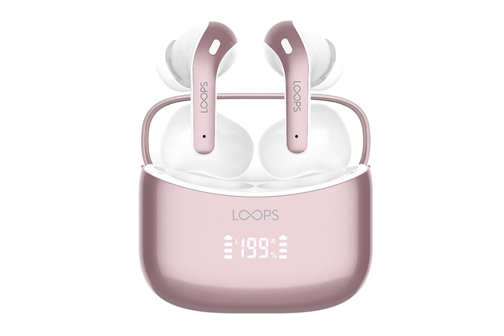 Earphone Bluetooth Loops LED X03 ROSE GOLD
