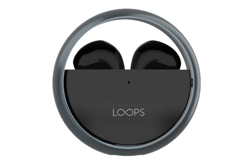 Earphone Bluetooth Loops TWS Stereo Ring X06 BLACK