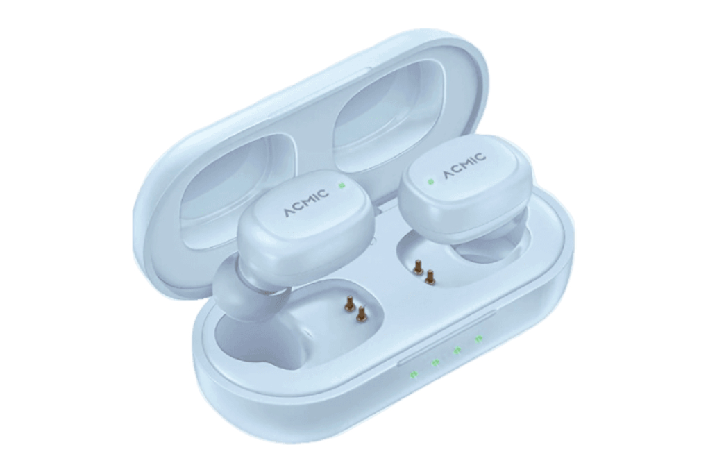 Earphone Bluetooth ACMIC ZENDIO Extra Bass ICE BLUE