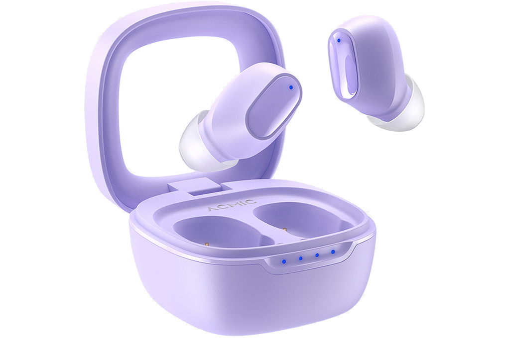 Earphone Bluetooth Acmic TWS Zendio Lite Purple