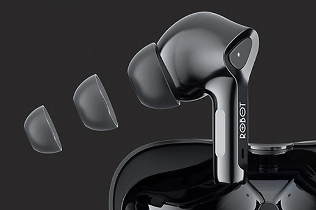 Earphone Bluetooth Robot Airbuds T30 Black