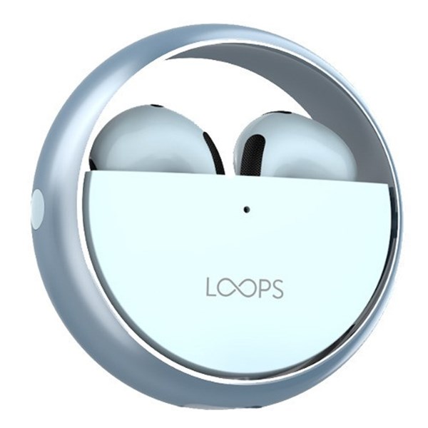 Earphone Bluetooth Loops TWS Ring X06 Blue