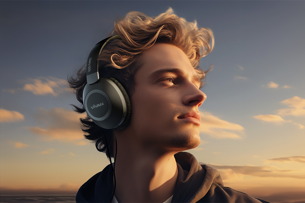 Headphone Bluetooth Vivan Liberty H200 Black