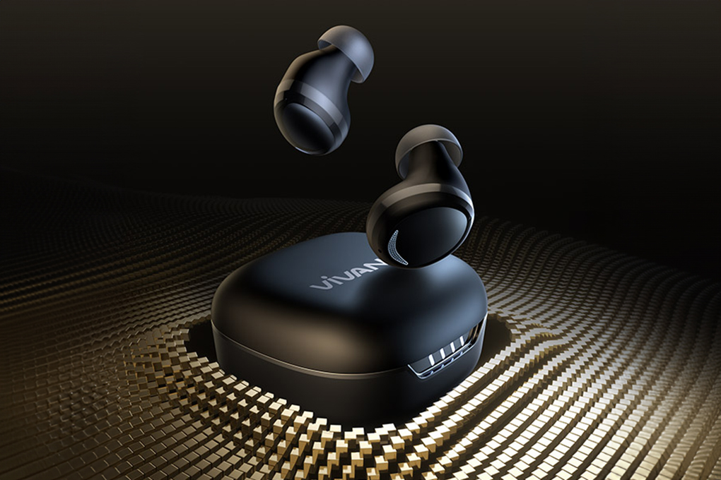 Earphone Bluetooth Vivan TWS Life 100 Black