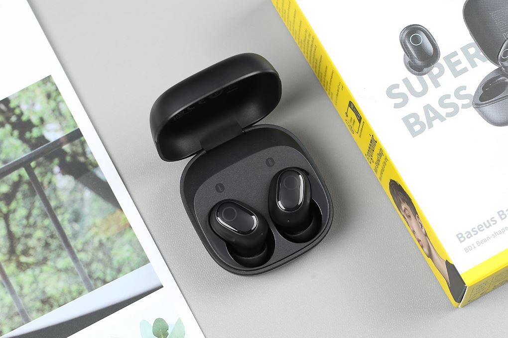 Earphone Bluetooth Baseus TWS Bass BD1 6