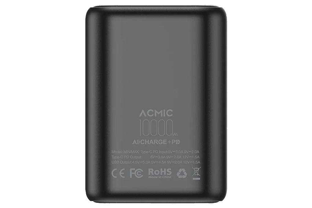 Powerbank 10000 mAh Type C ACMIC Minimax-10 Black