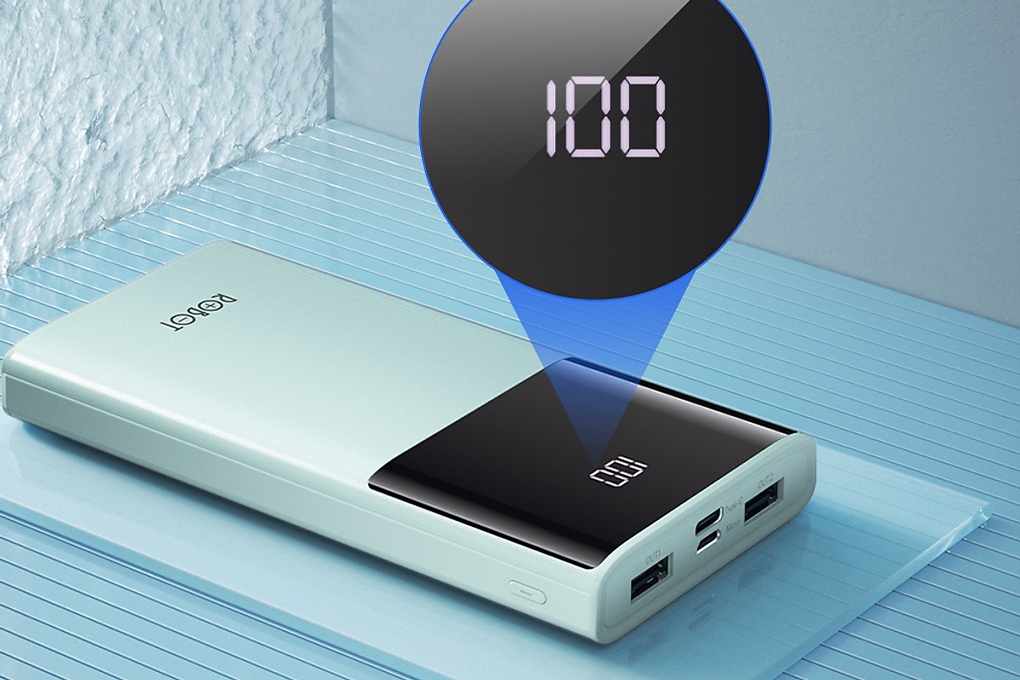 Powerbank 10000 mAh Micro - Type C Robot RT-190S Green