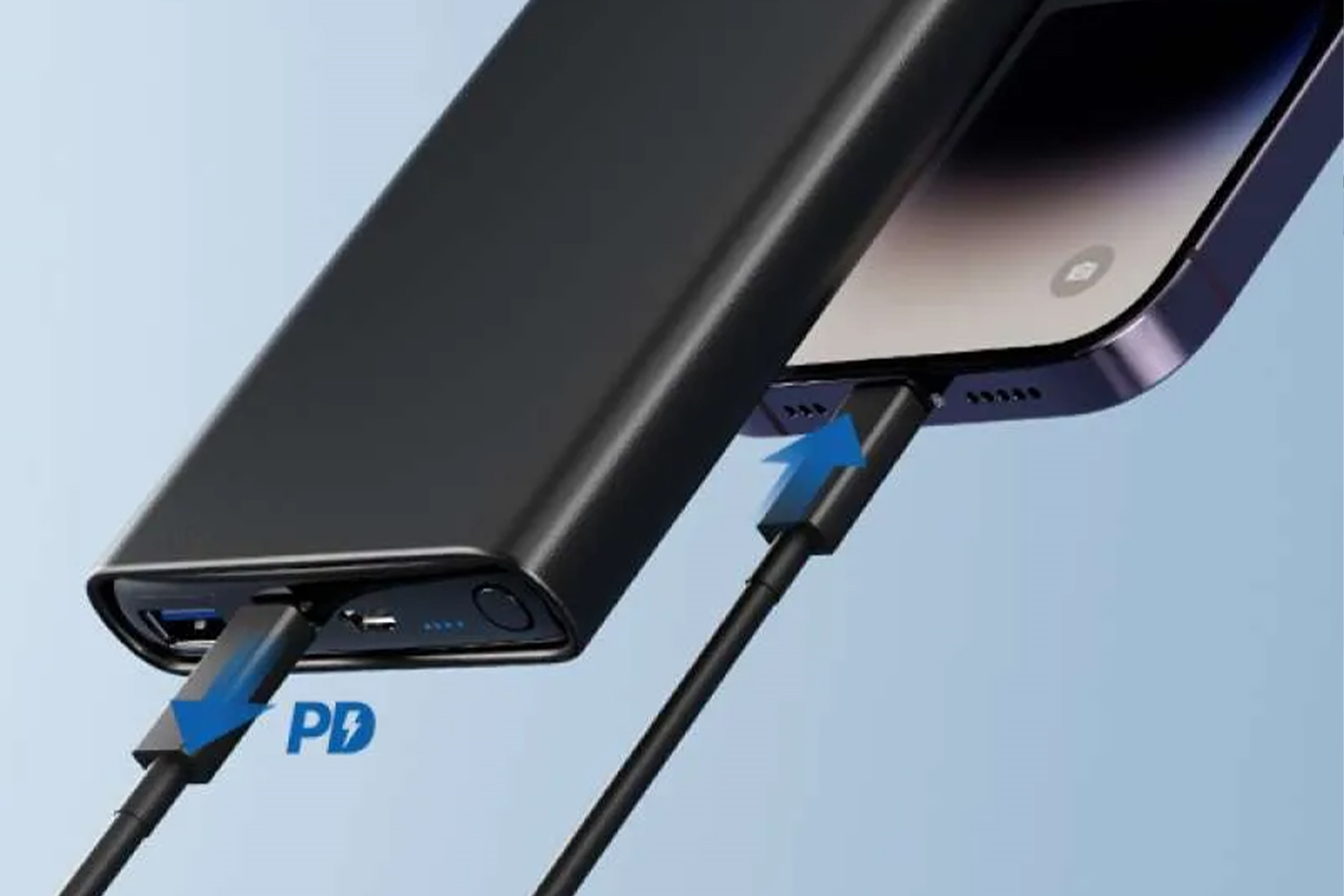 Powerbank 10000 mAh Micro - Type C Robot RT11 Black