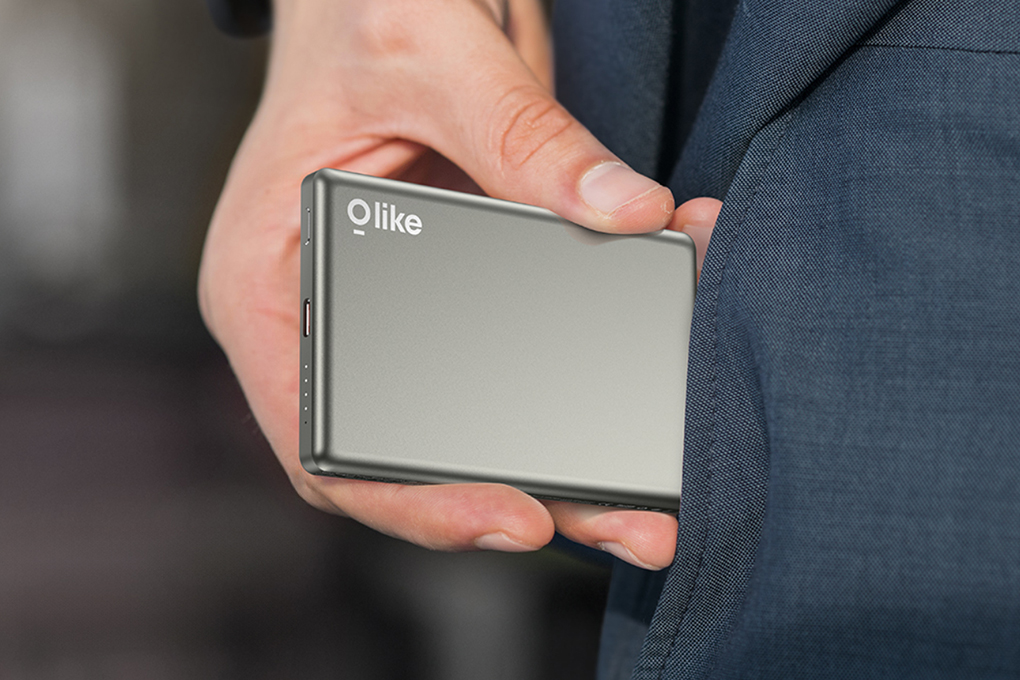 Powerbank 5000 mAh - Type C Olike Magslim P300 Grey