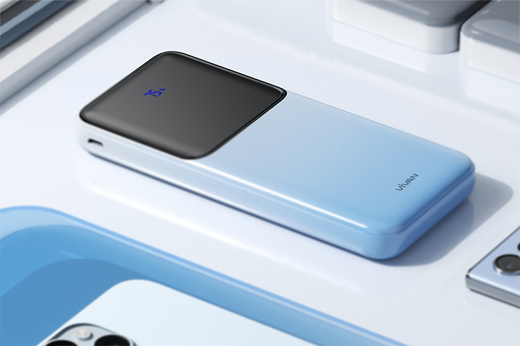 Power Bank 10000 mAh Micro - Type C Vivan VPB-D10 Blue