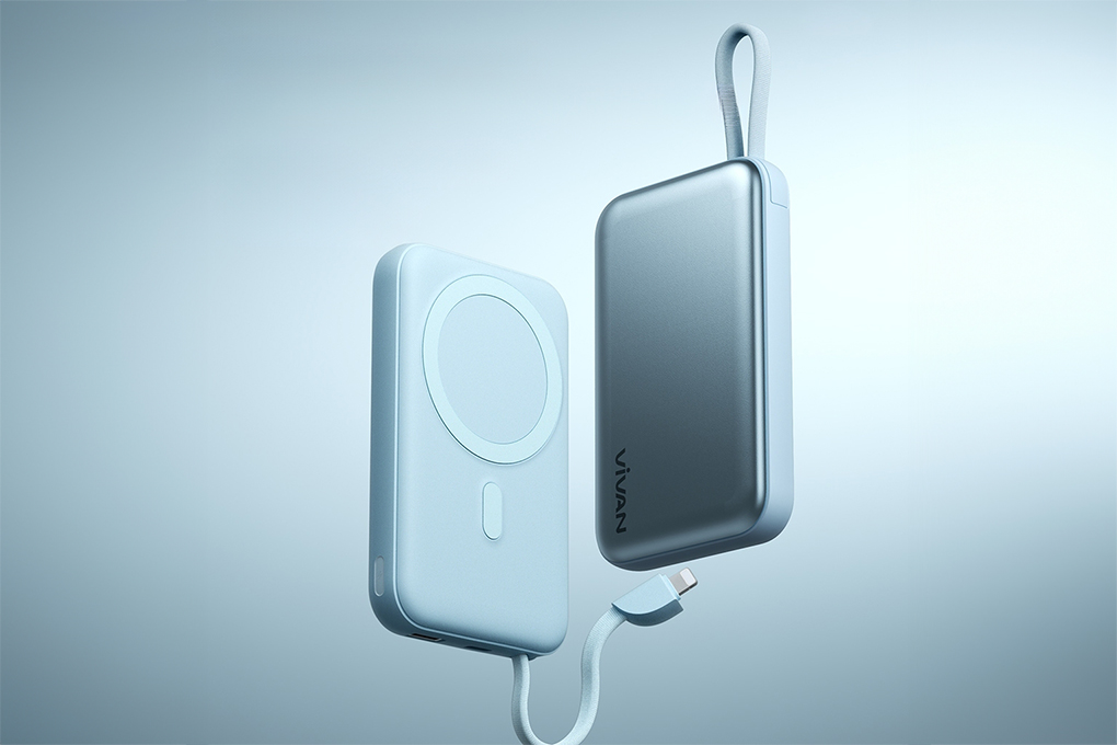 Powerbank 10000 mAh Micro - Type C Vivan Magsafe VPB-W13 Blue