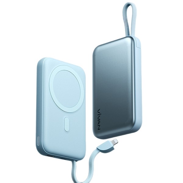 Powerbank 10000 mAh Micro - Type C Vivan Magsafe VPB-W13 Blue